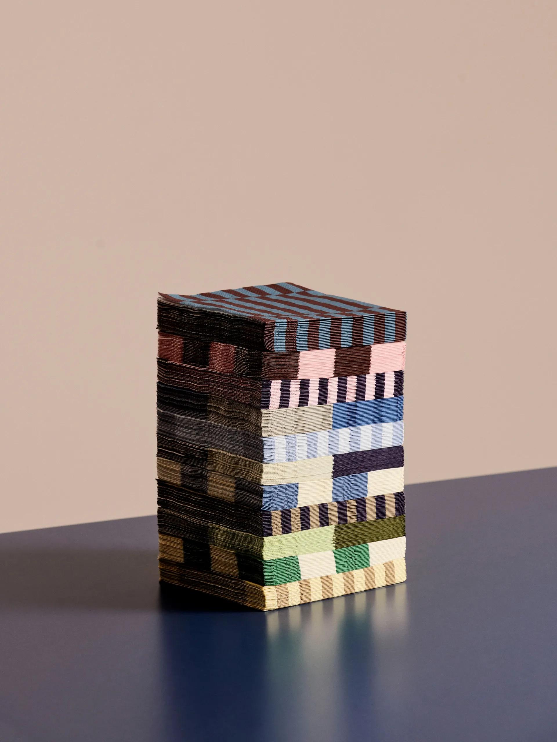 Tovaglioli da cena a quadretti Pattern 40x40 cm, confezione da 20, Off white-blues M HAY