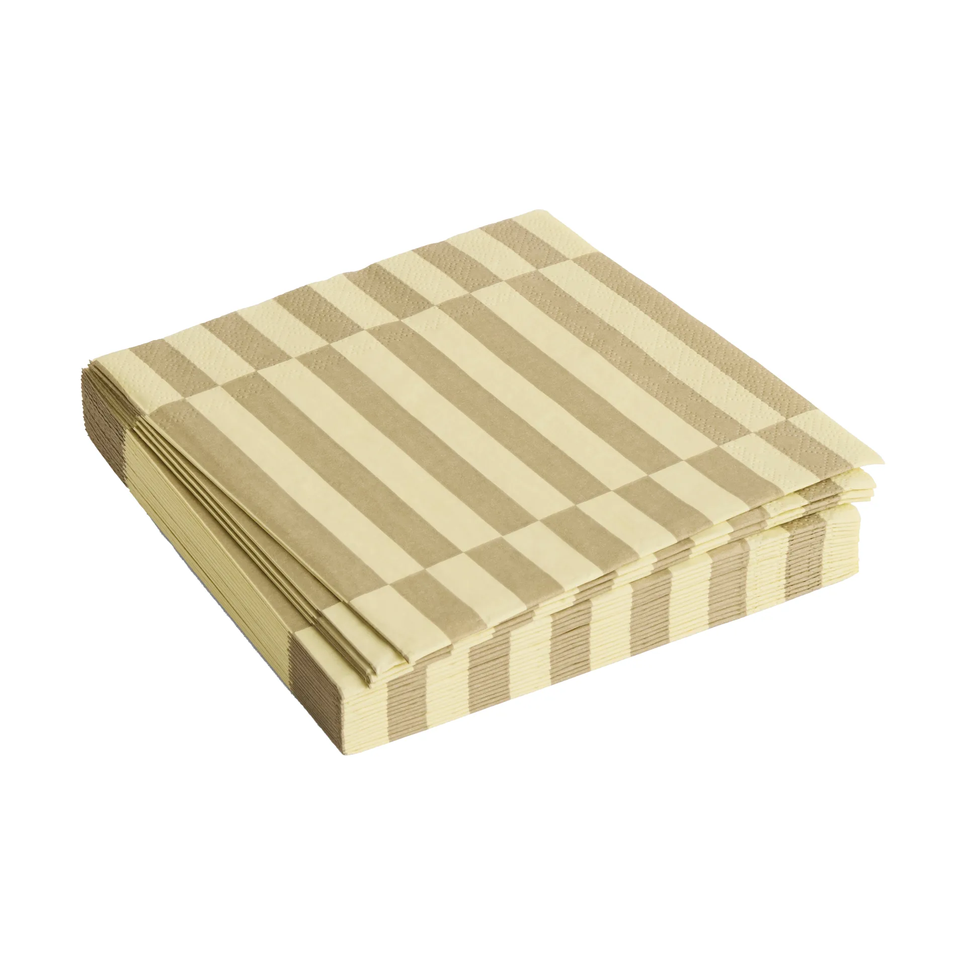 Tovaglioli da pranzo a righe Pattern 33x33 cm, confezione da 20, Cream-sand pillar HAY