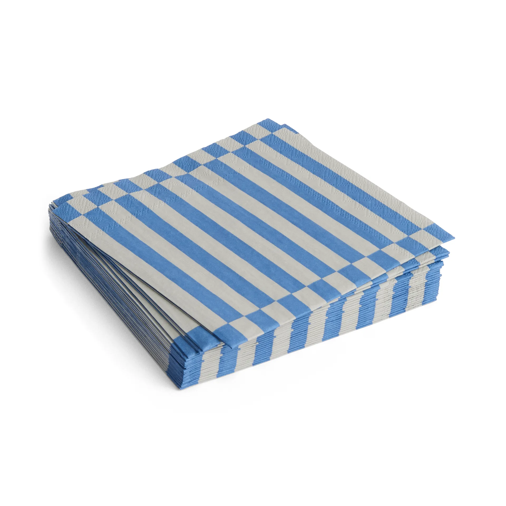 Tovaglioli da pranzo a righe Pattern 33x33 cm, confezione da 20, Grey-blue pillar HAY