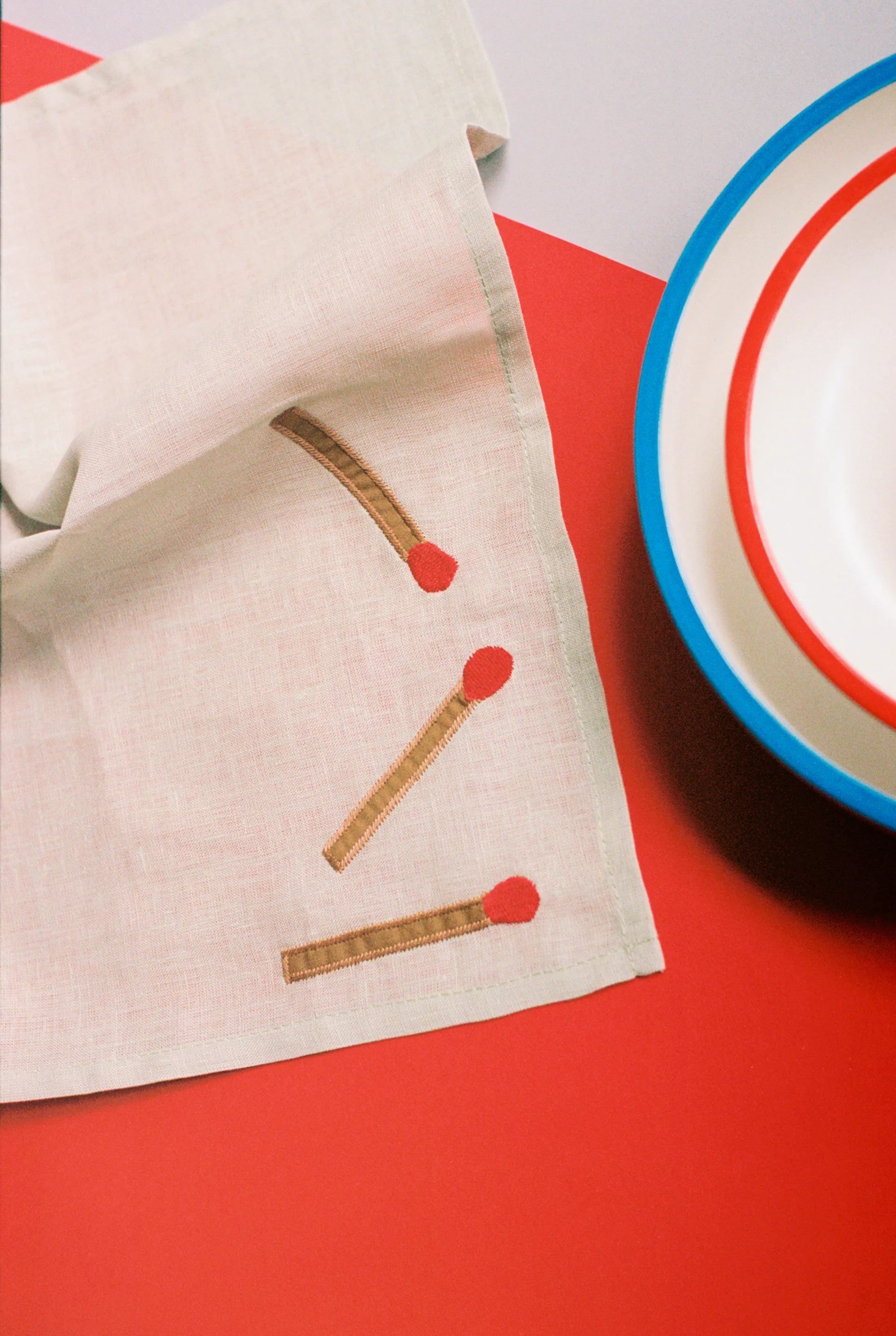 Tovagliolo di lino Sobremesa 45x45 cm 4 pezzi, Bianco HAY