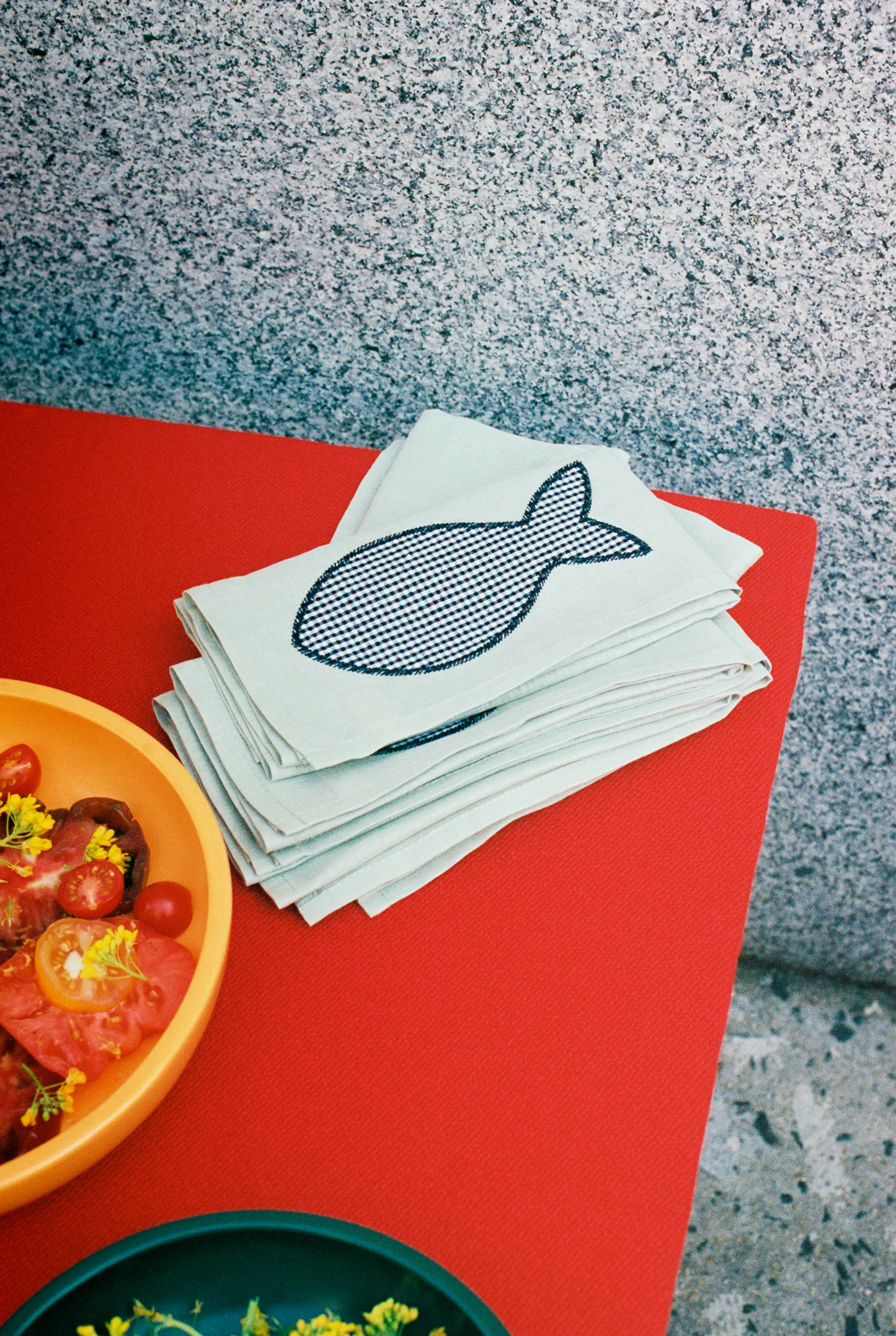 Tovagliolo di lino Sobremesa 45x45 cm 4 pezzi, Verde HAY