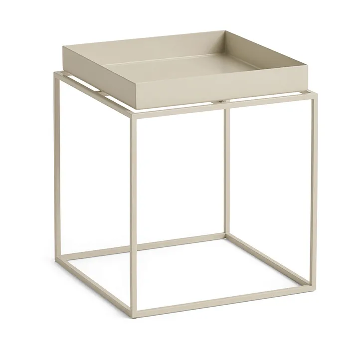 Tray Table tavolino medio - Beige caldo, 30x30x34 cm - HAY