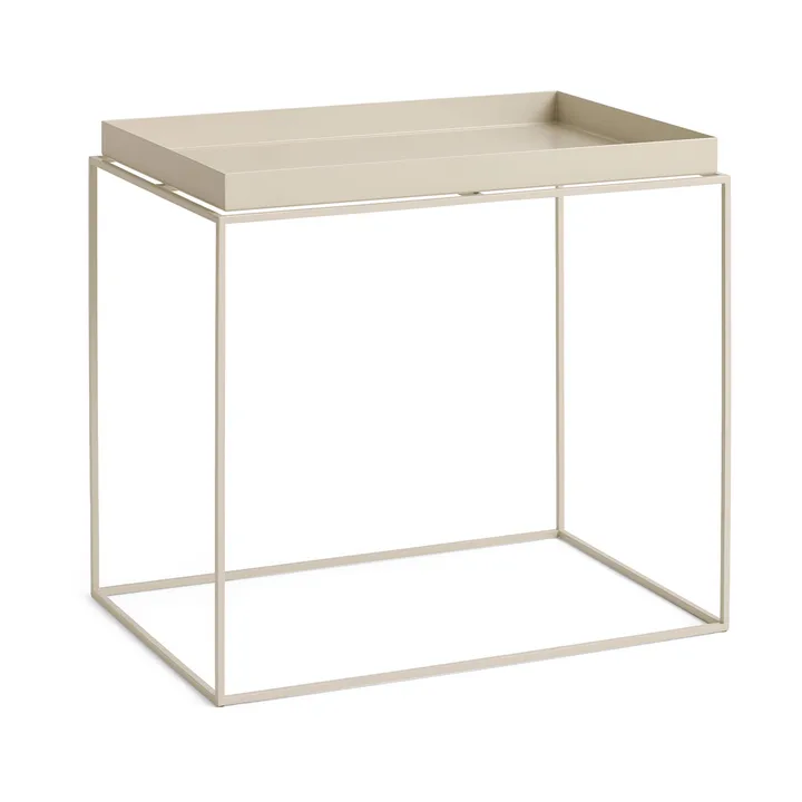 Tray Table tavolino medio - Beige caldo, 40x60x54 cm - HAY