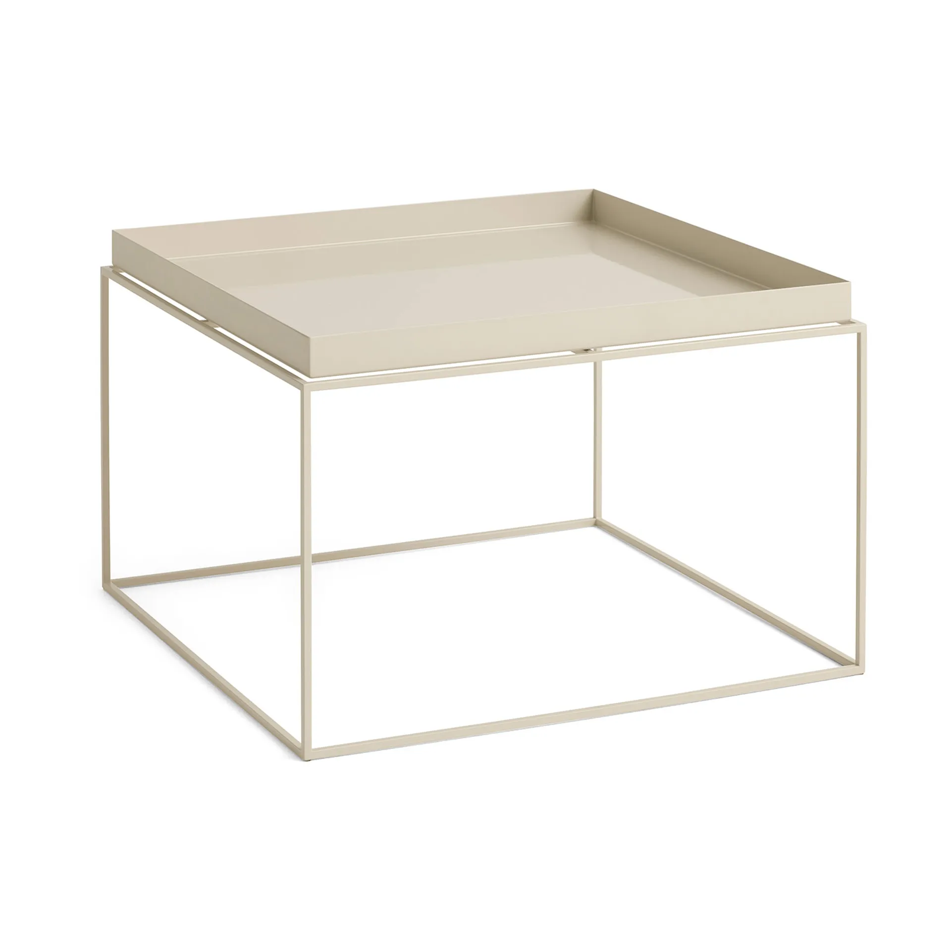 Tray Table tavolino medio, Beige caldo, 60x60x39 cm HAY