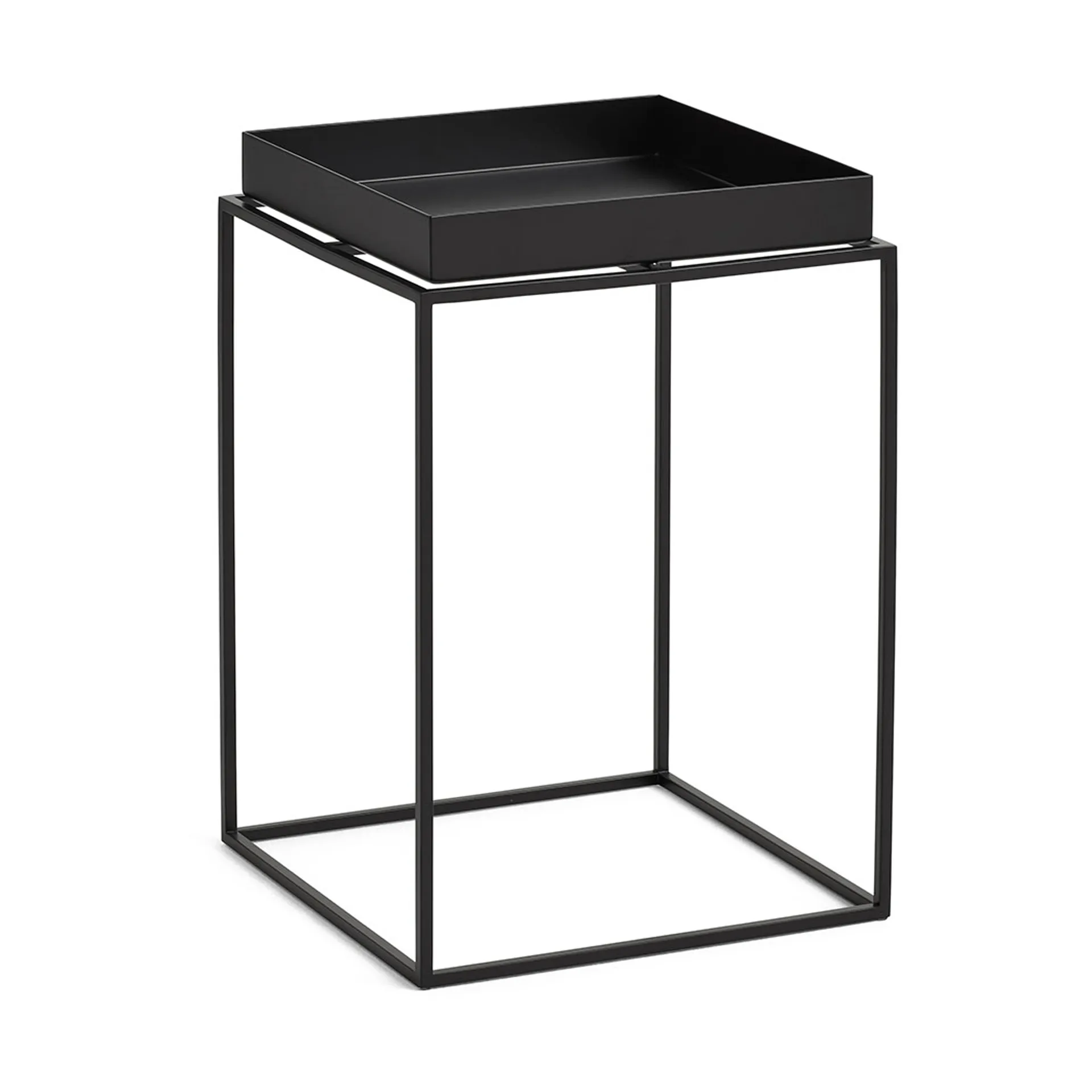 Tray Table tavolino medio, Black, 30x30x44 cm HAY