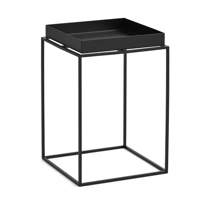 Tray Table tavolino medio - Black, 30x30x44 cm - HAY