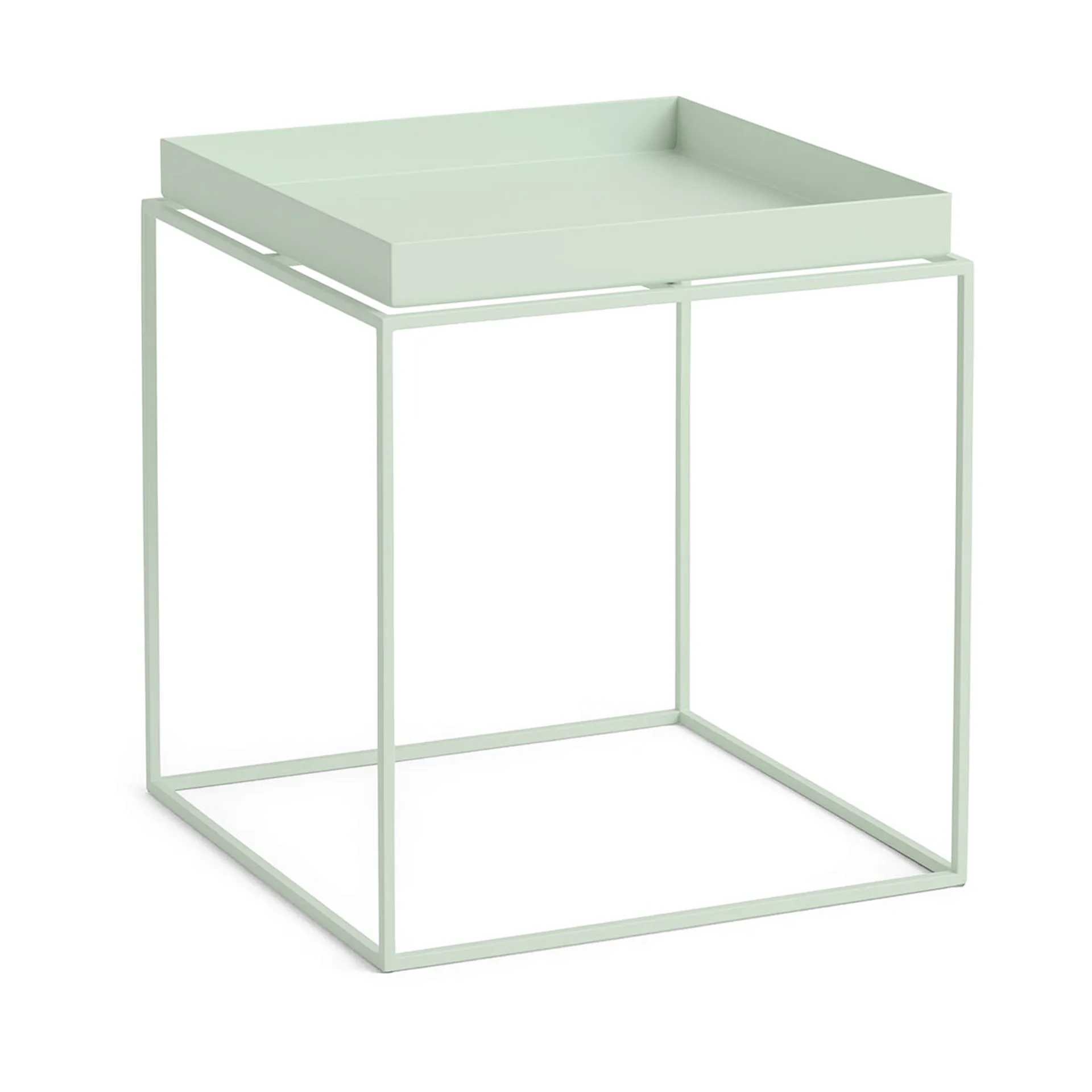 Tray Table tavolino medio, Soft mint, 40x40x44 cm HAY