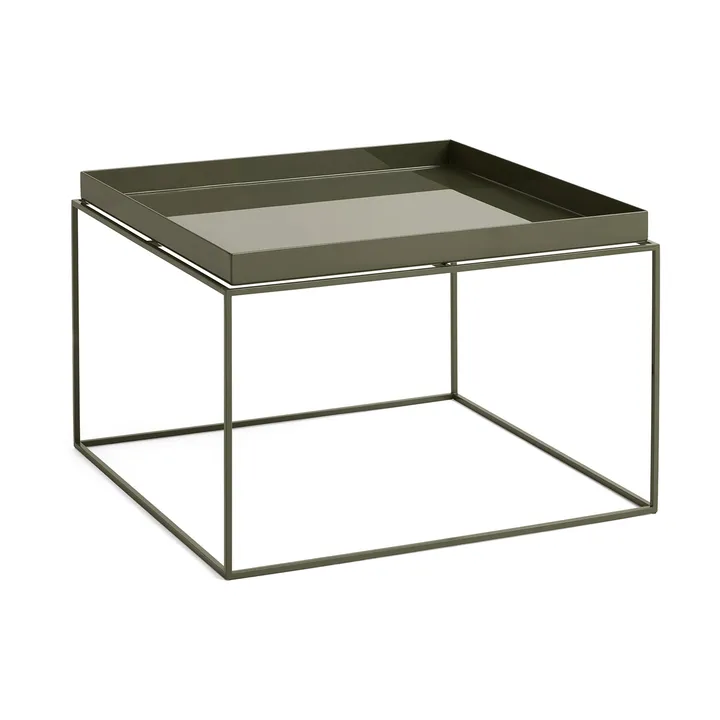Tray Table tavolino medio - Verde oliva, 60x60x39 cm - HAY