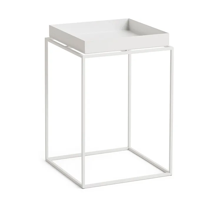 Tray Table tavolino medio - White, 30x30x44 cm - HAY