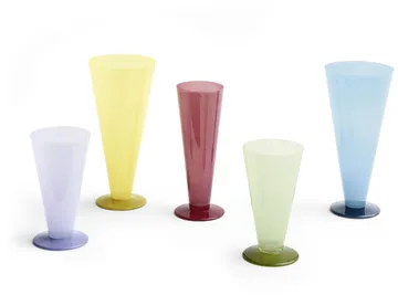 Vaso Conical - Light blue-lavender blue, small - HAY