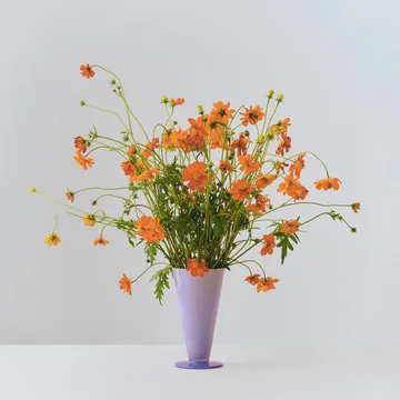 Vaso Conical - Light blue-lavender blue, small - HAY