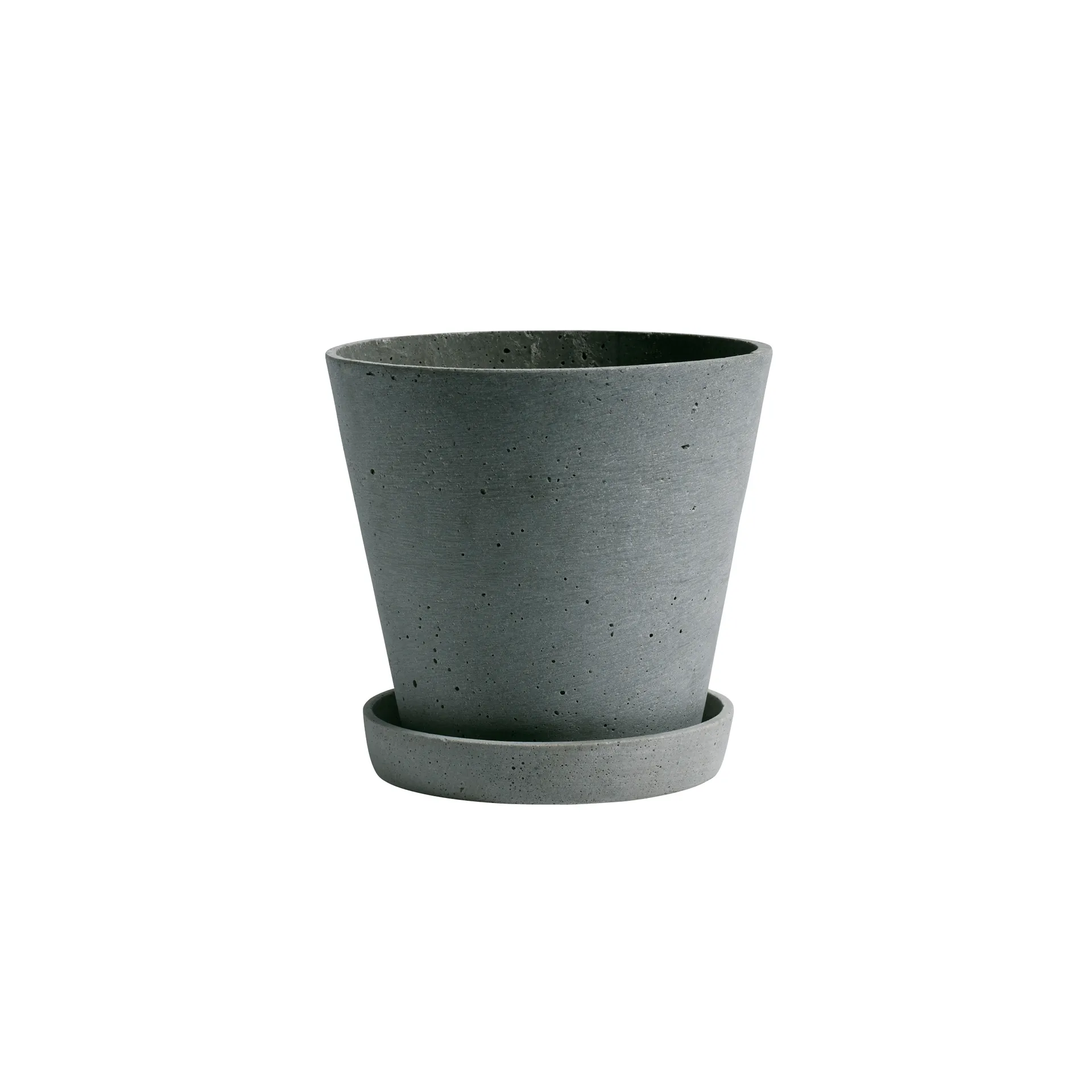 Vaso da fiori HAY con sottovaso L, Verde HAY
