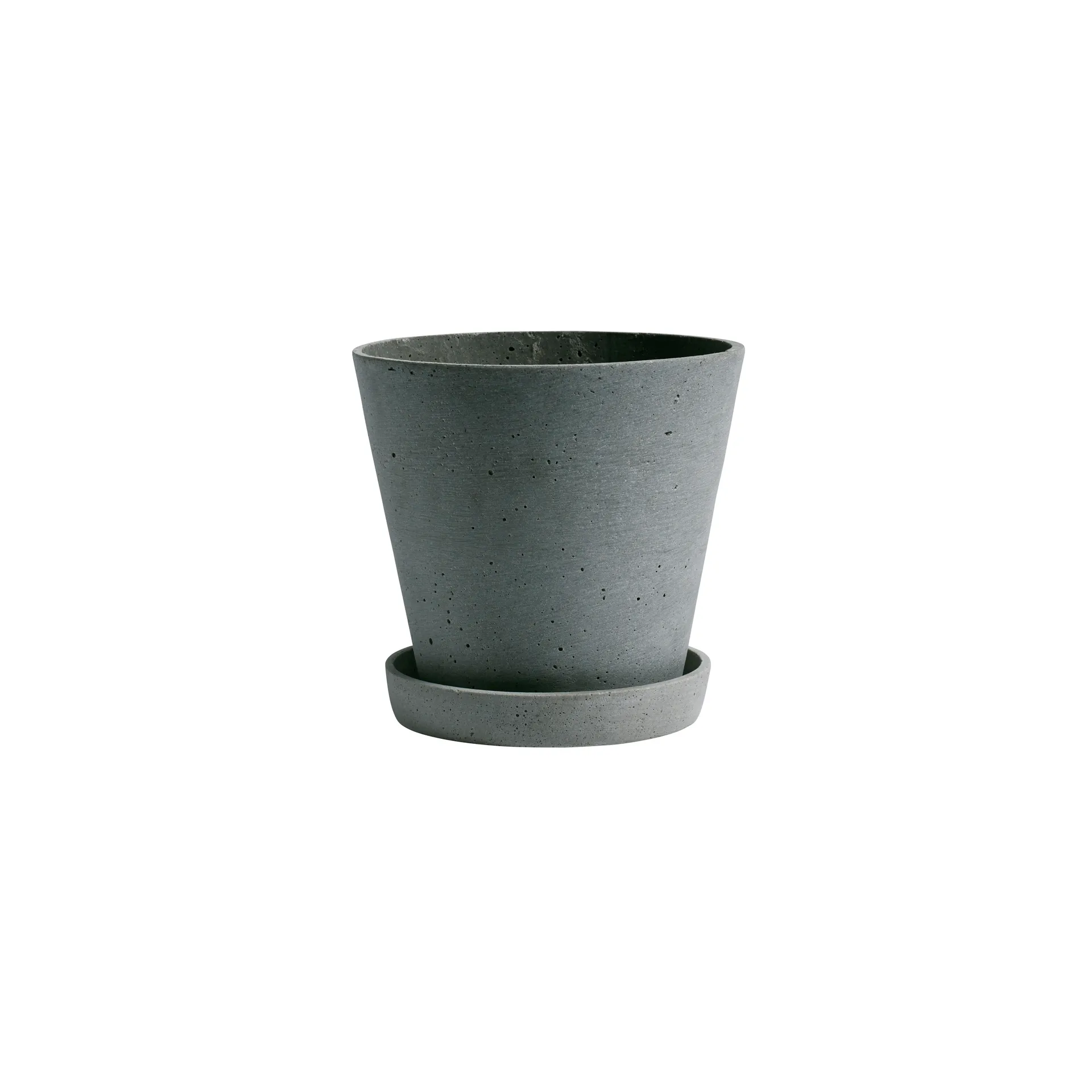 Vaso da fiori HAY con sottovaso M, Verde HAY