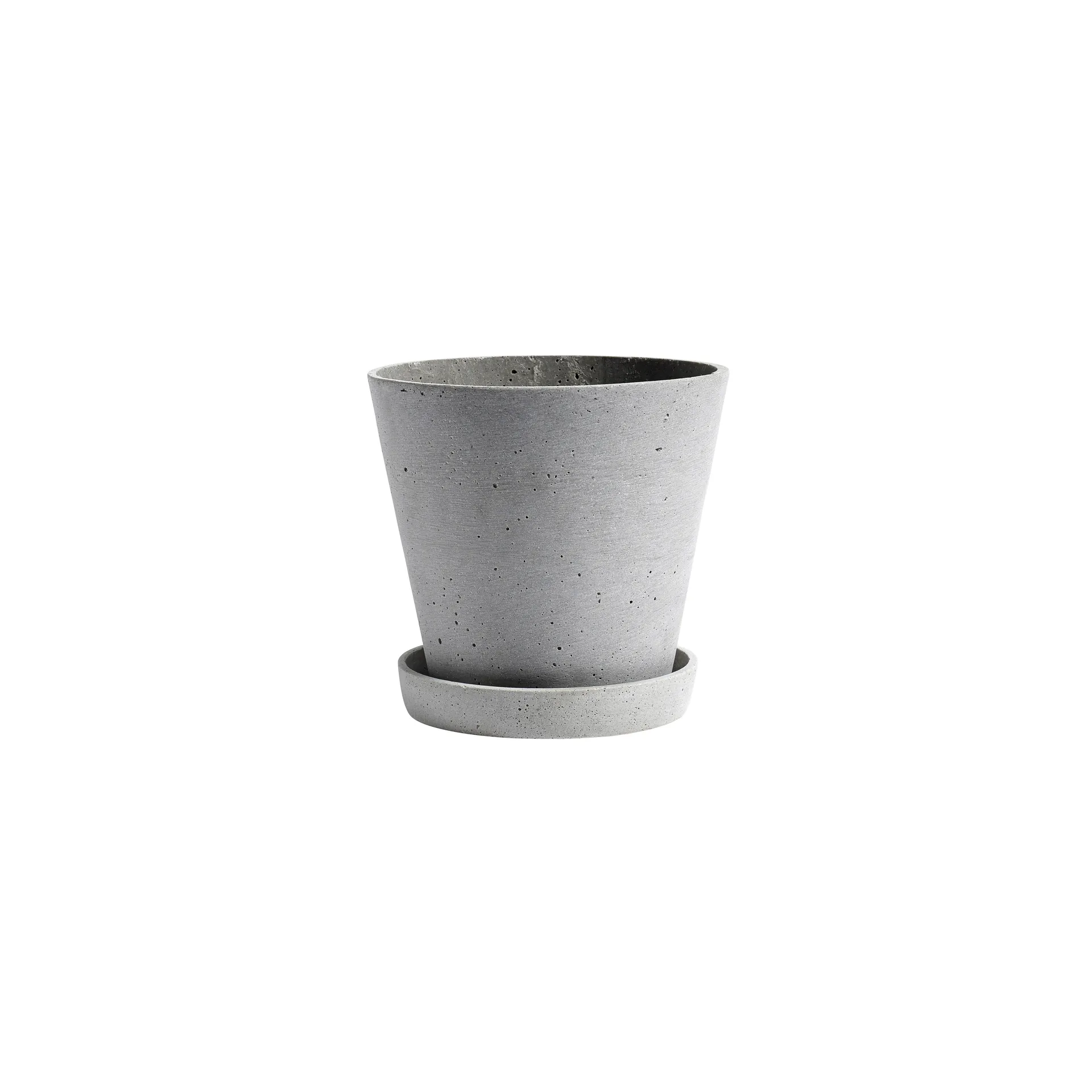 Vaso da fiori HAY con sottovaso S, Grigio HAY