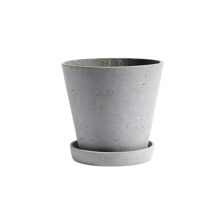 Vaso da fiori HAY con sottovaso XL - Grigio - HAY