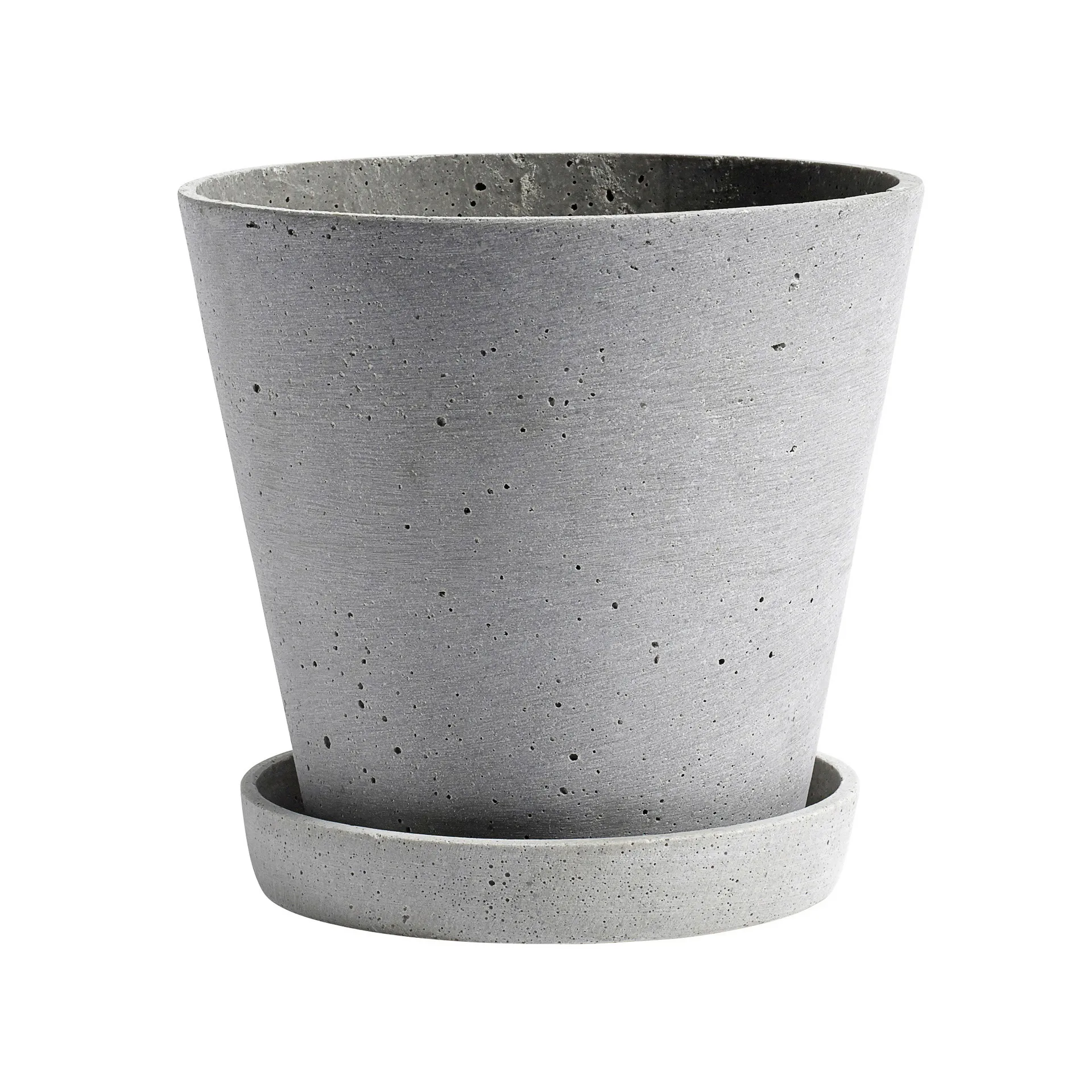 Vaso da fiori HAY con sottovaso XXXL, Grigio HAY