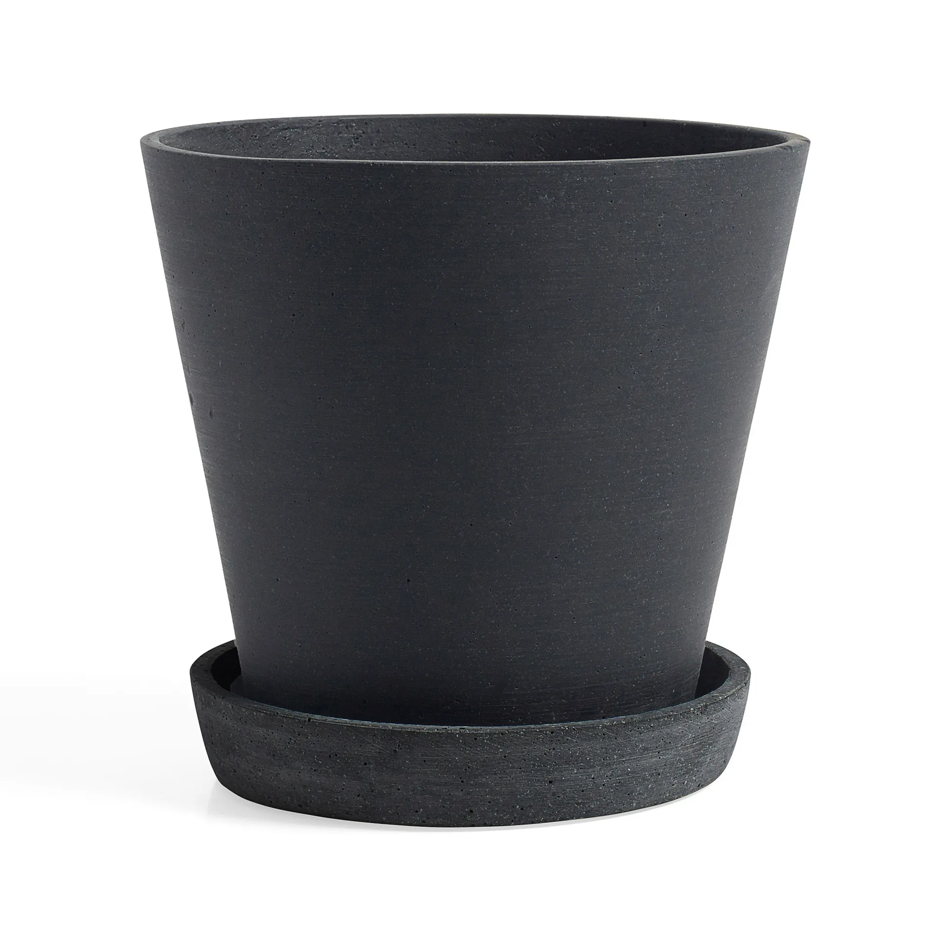 Vaso da fiori HAY con sottovaso XXXL, Nero HAY