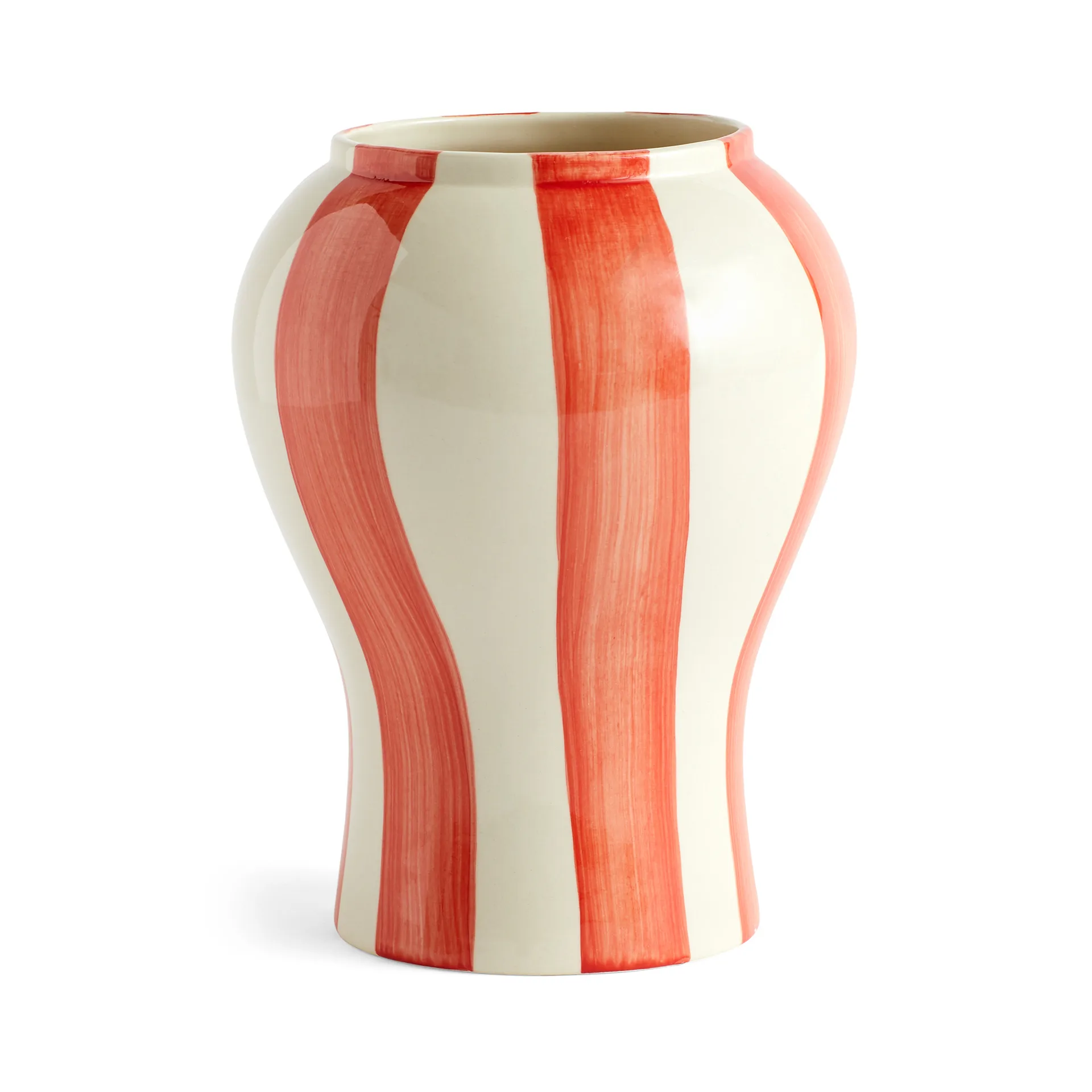 Vaso Sobremesa stripe S 22 cm, Rosso HAY