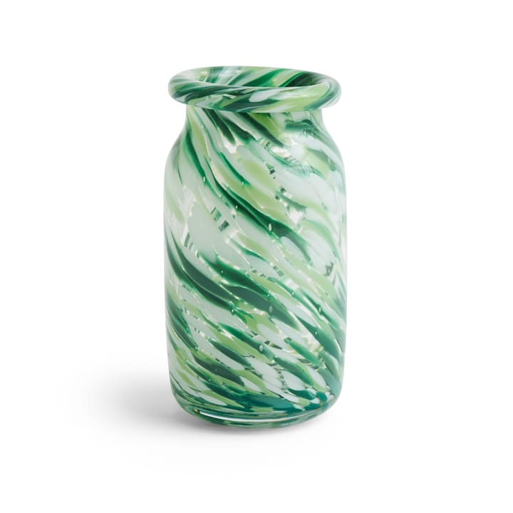 Vaso Splash Roll Neck S 20,5 cm - Green swirl - HAY