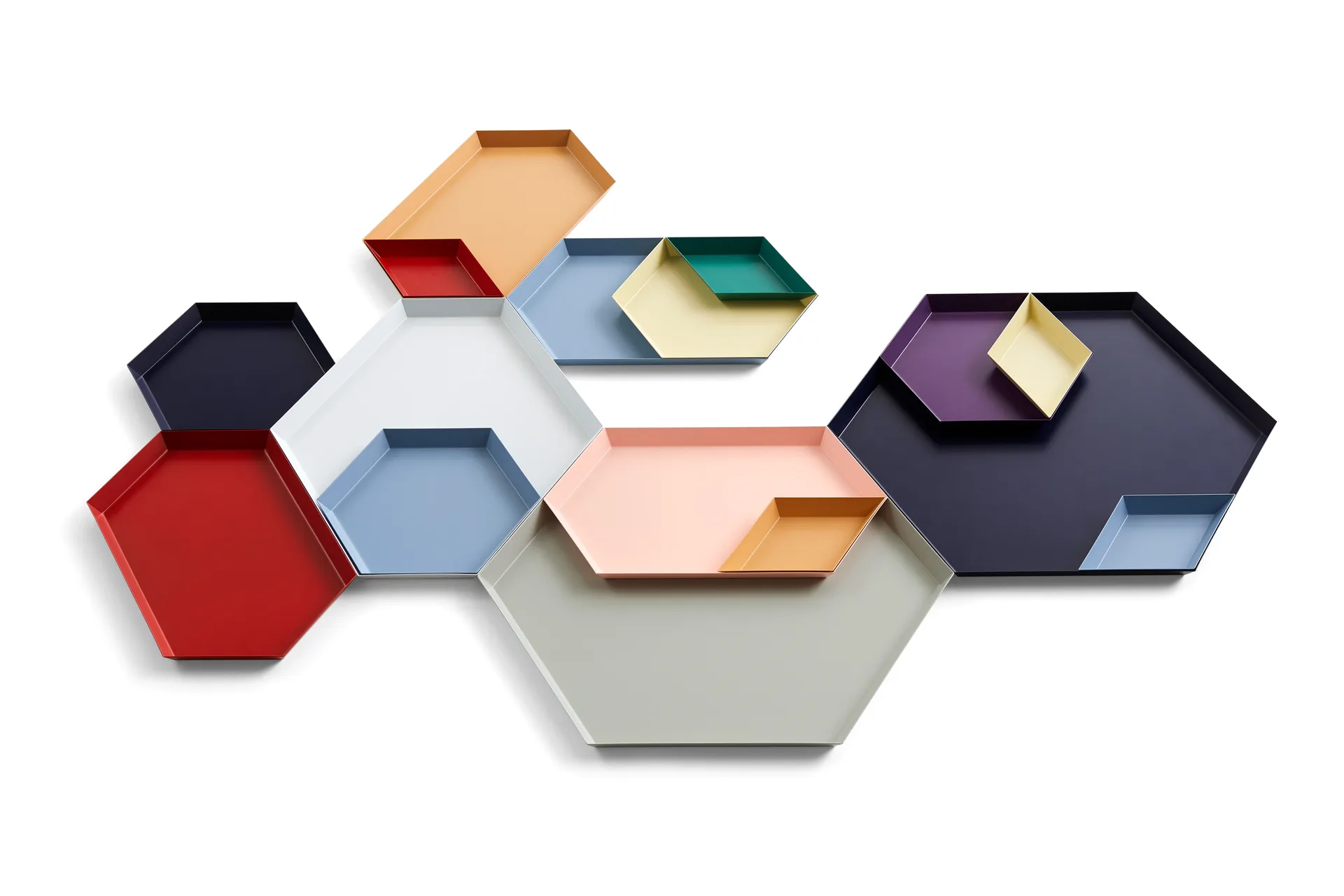 Vassoio Kaleido L, Bianco HAY