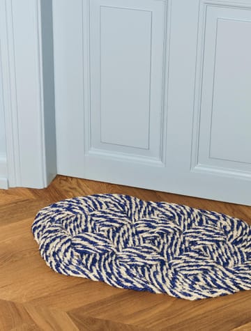 Zerbino Coco 40x80 cm - Swirl blue-off white - HAY
