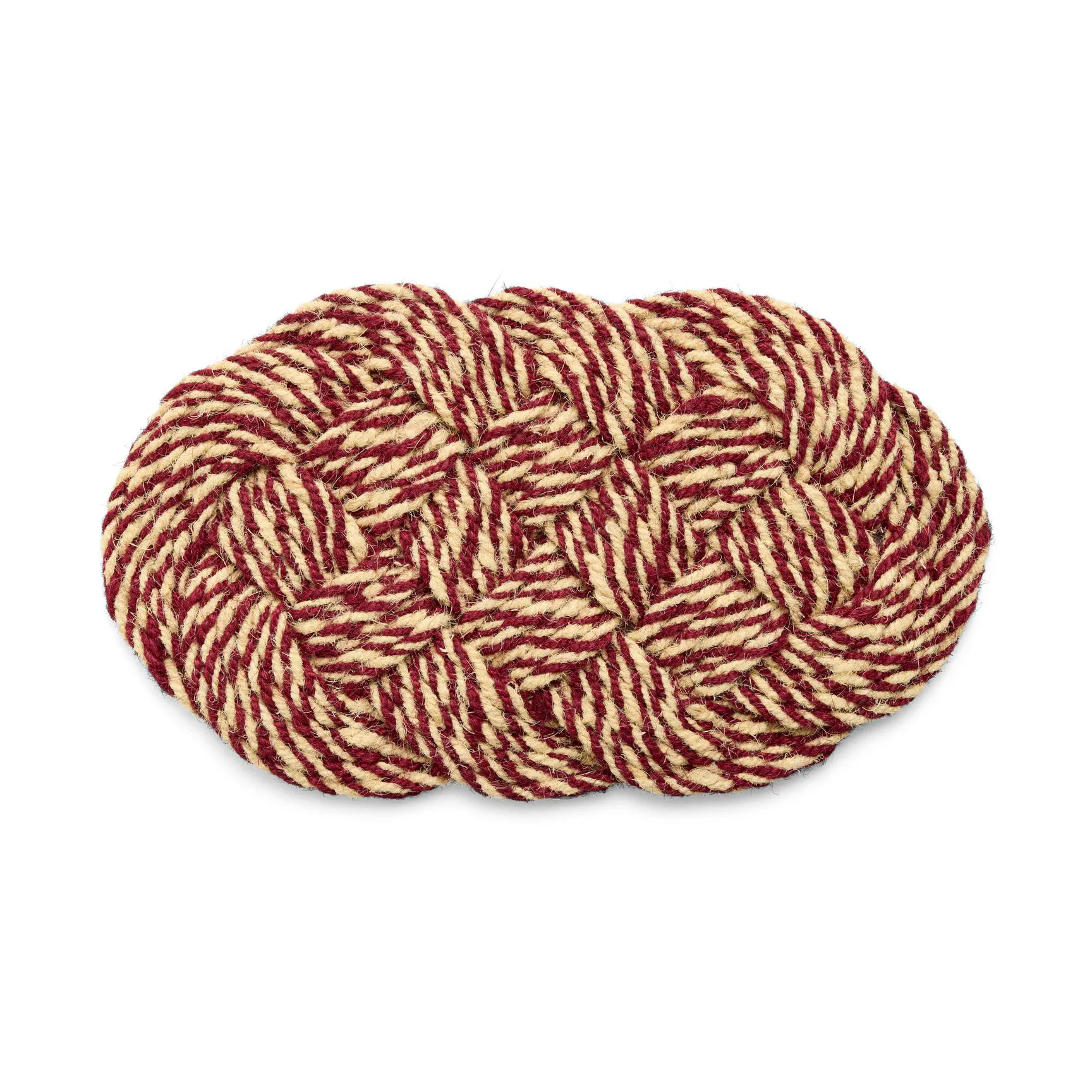 Zerbino Coco 40x80 cm, Swirl bordeaux-off white HAY