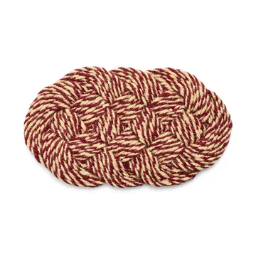 Zerbino Coco 40x80 cm - Swirl bordeaux-off white - HAY