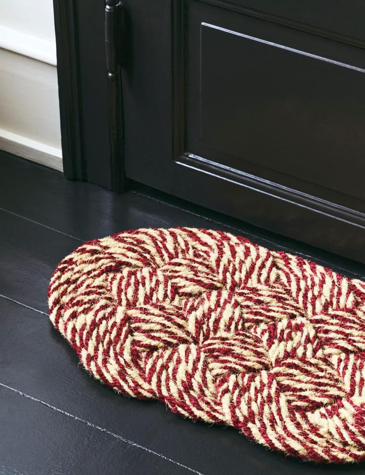 Zerbino Coco 40x80 cm, Swirl bordeaux-off white HAY