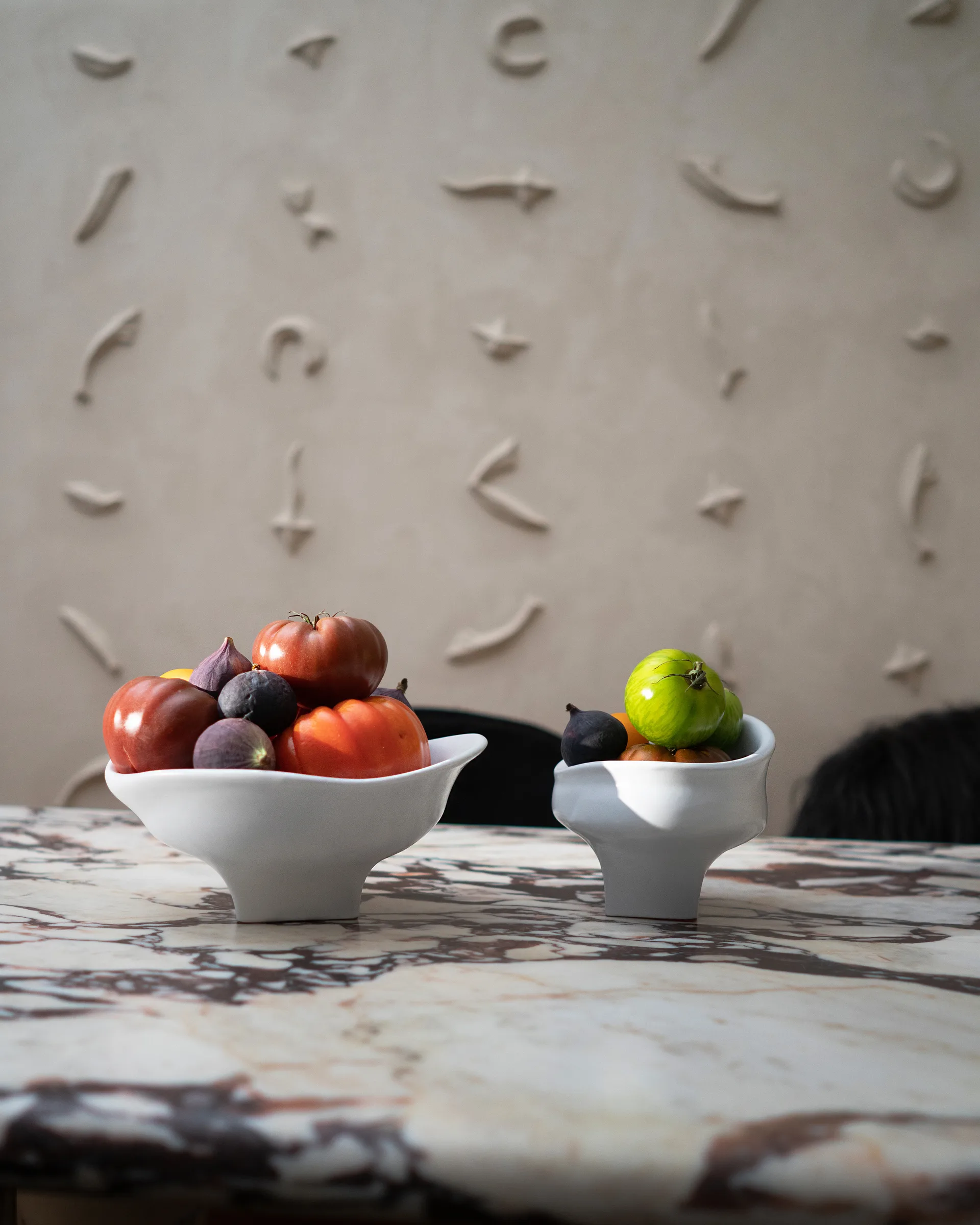 Ciotola grande Nami 20x23 cm, Bianco Hein Studio