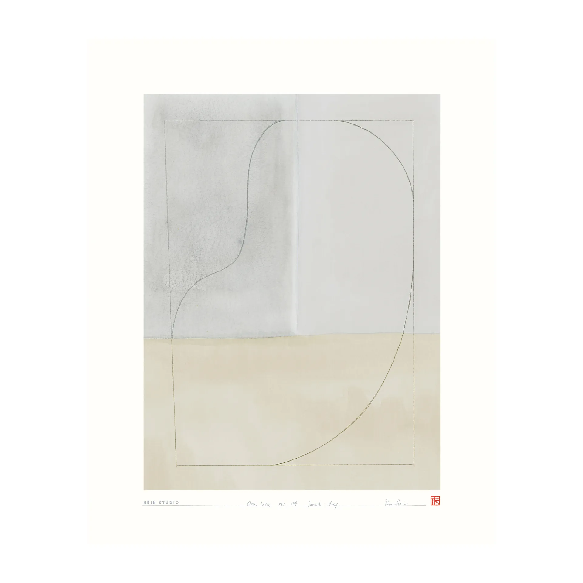 Poster One Line 40x50 cm, Nr. 04 Hein Studio