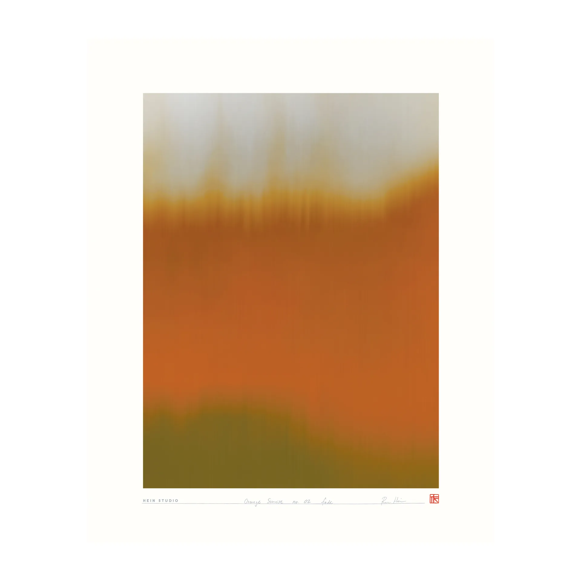 Poster Orange Sunrise 40x50 cm, Nr. 02 Hein Studio