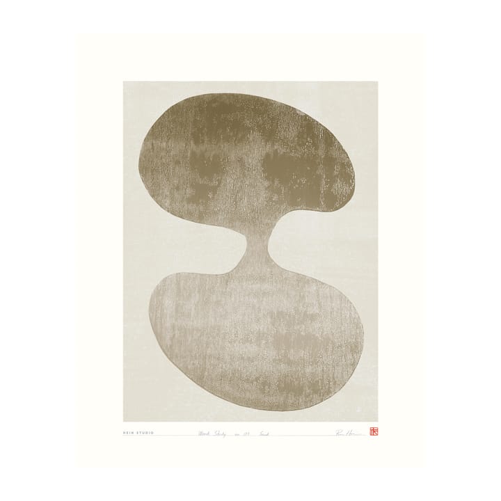 Poster Wood Study 40x50 cm, Nr. 01 Hein Studio