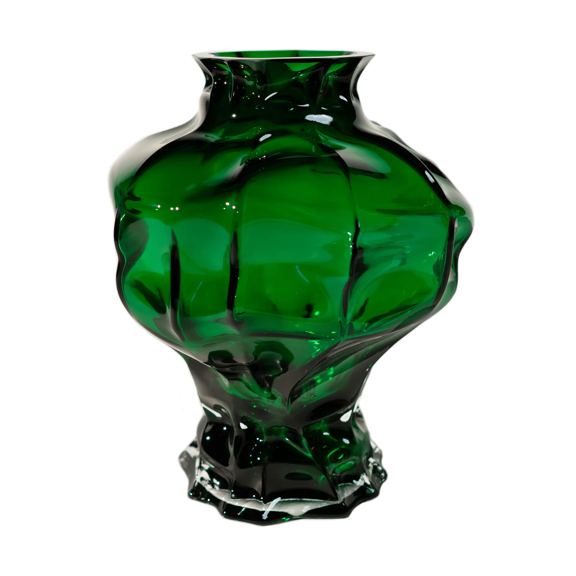 Vaso Ammonit 30 cm, Verde Hein Studio
