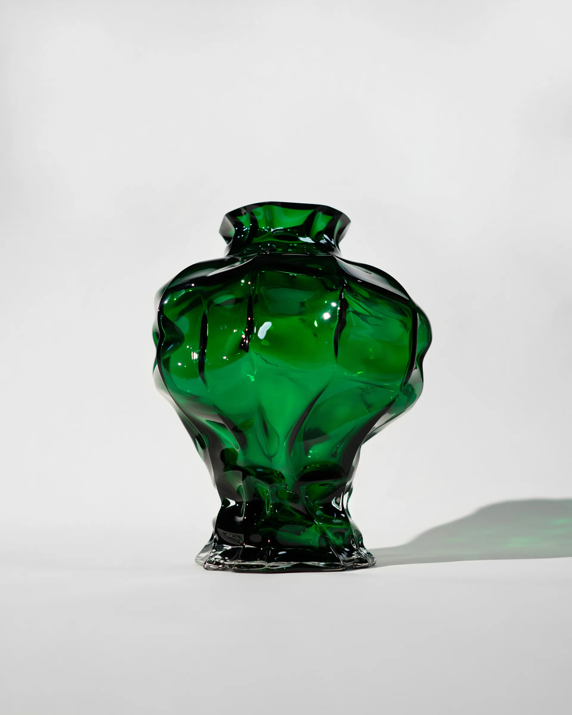 Vaso Ammonit 30 cm, Verde Hein Studio