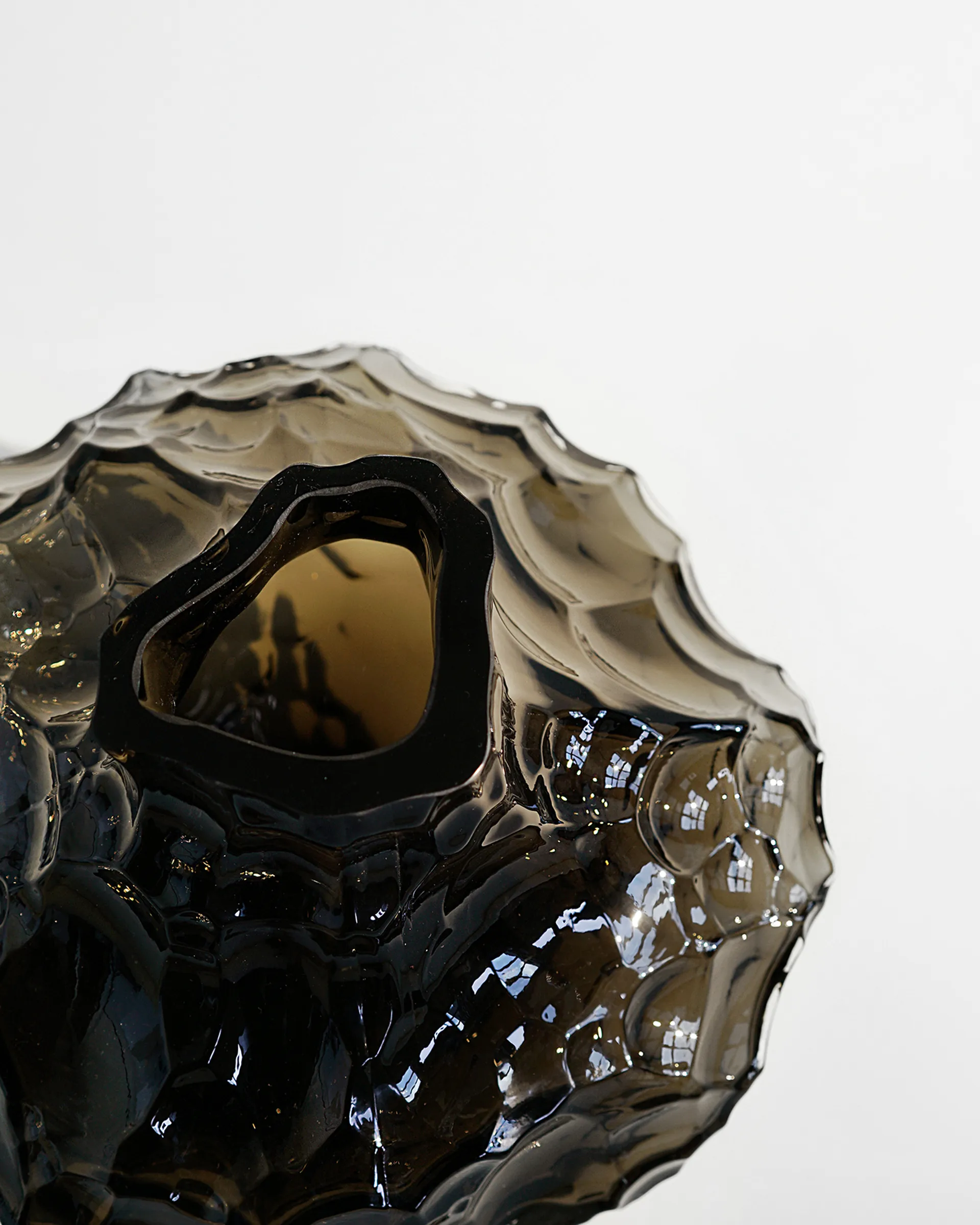 Vaso Canyon Large 23 cm, New smoke Hein Studio