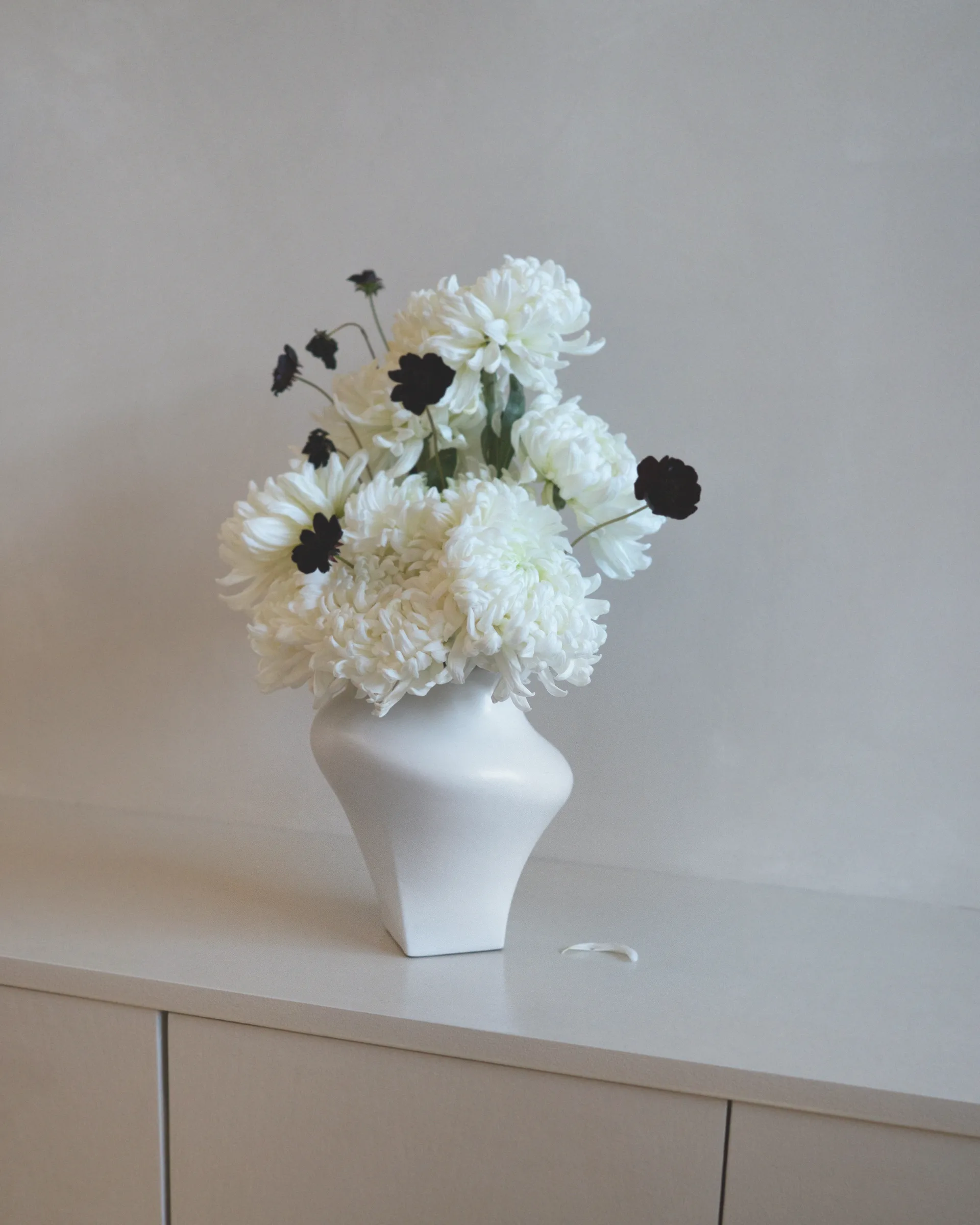 Vaso Nami 20 cm, Bianco Hein Studio