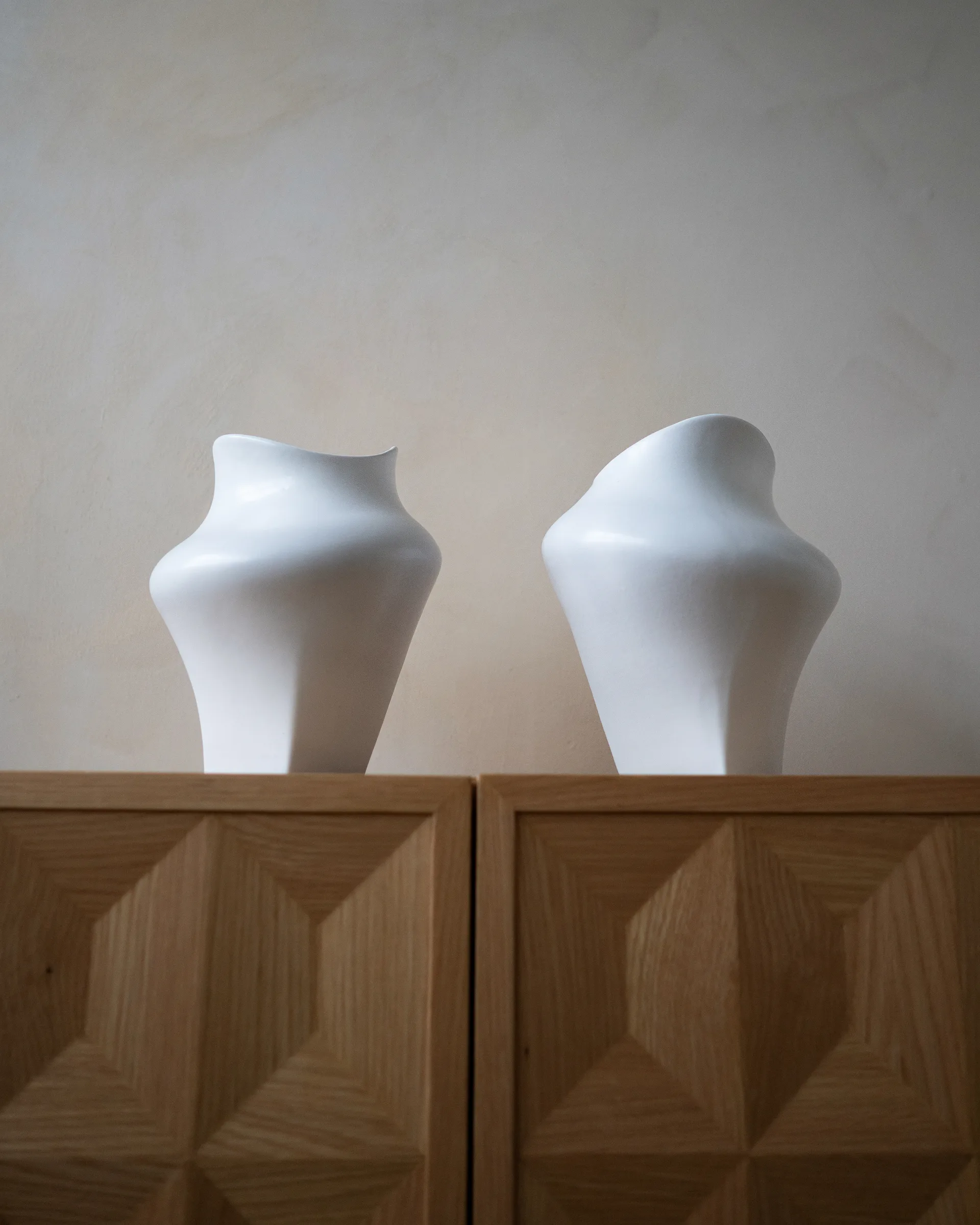 Vaso Nami 20 cm, Bianco Hein Studio