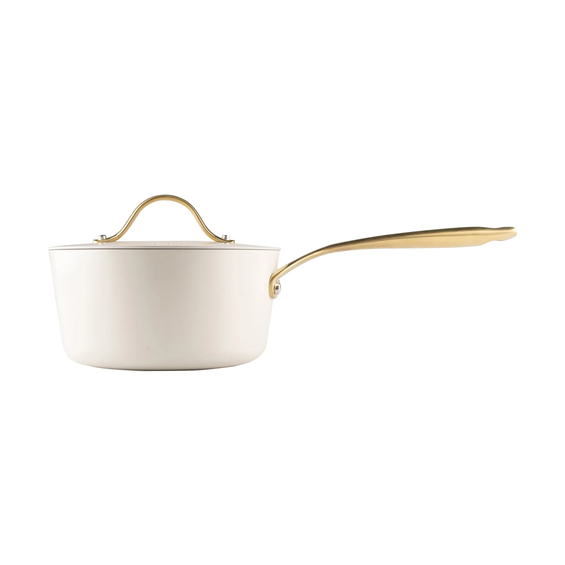 Casseruola con coperchio Heirol Royal Pearl Ø18 cm, Oro bianco Heirol