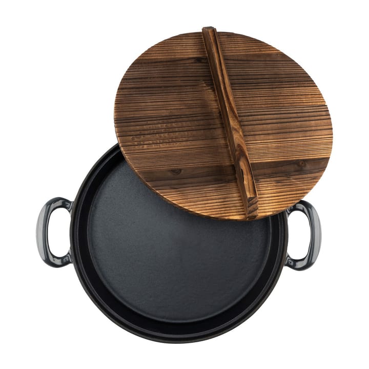 Casseruola in ghisa con coperchio in legno - Ø 30 cm
​ - Heirol