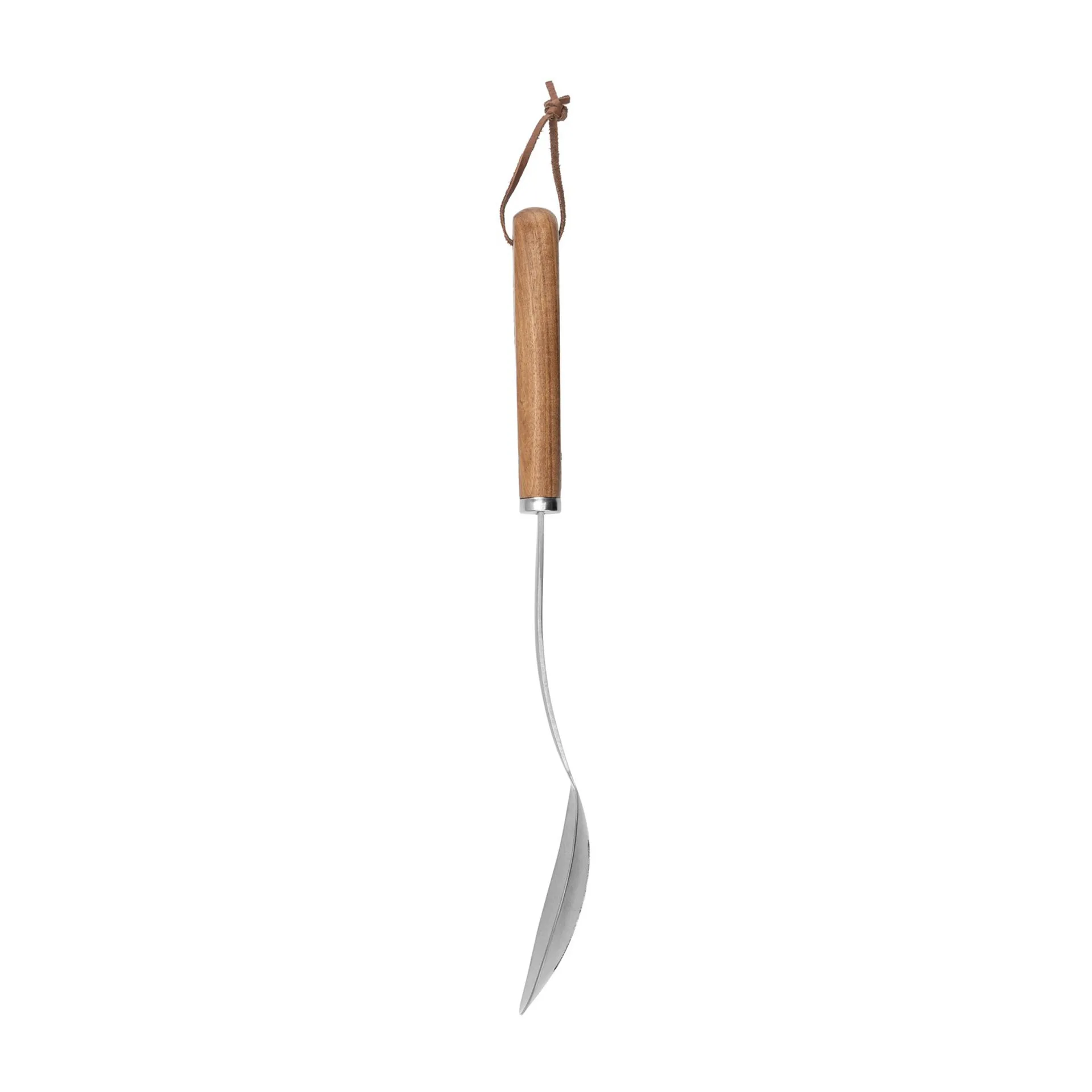 Cucchiaio da portata in acciaio inox con foro 34 cm, Faggio Heirol