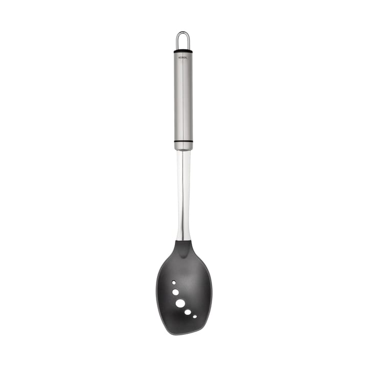 Cucchiaio forato da servizio testa in nylon Heirol Steely  - Nero-acciaio inossidabile - Heirol