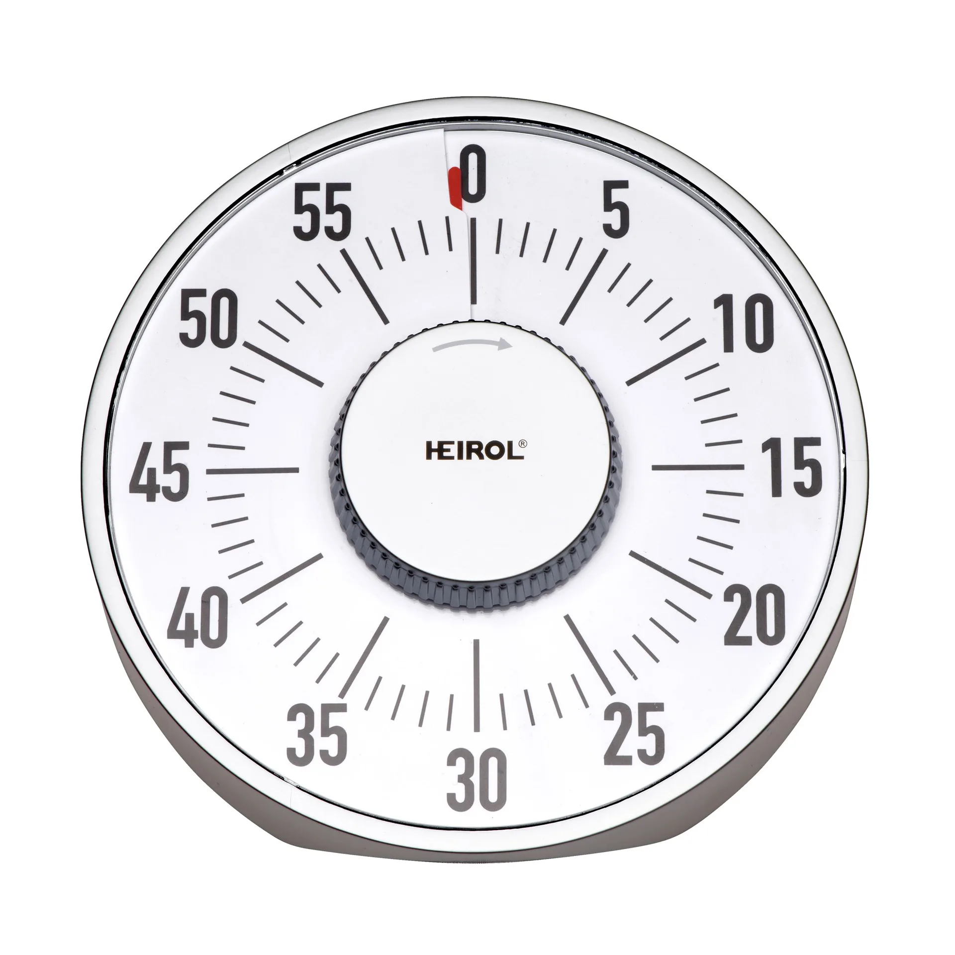Grande timer magnetico Heirol , Bianco-acciaio inossidabile Heirol