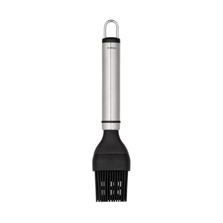 Pennello in silicone Heirol Steely - Nero-acciaio inossidabile. - Heirol