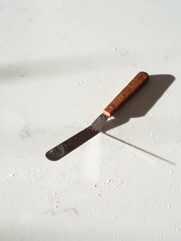 Spatola a paletta con manico in legno angolato - Palisandro-acciaio inossidabile - Heirol