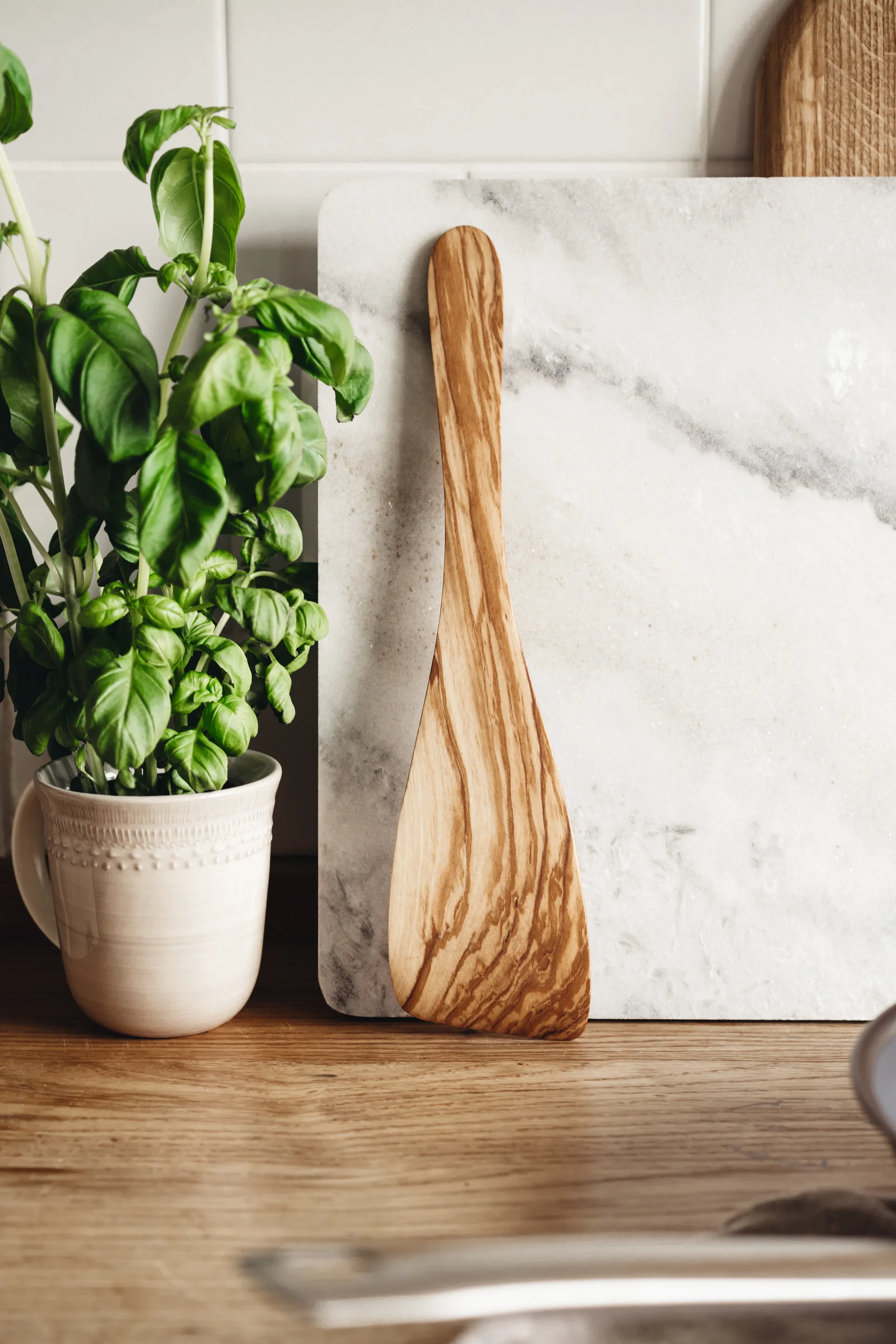 Spatola Heirol in legno d'olivo, 32 cm Heirol