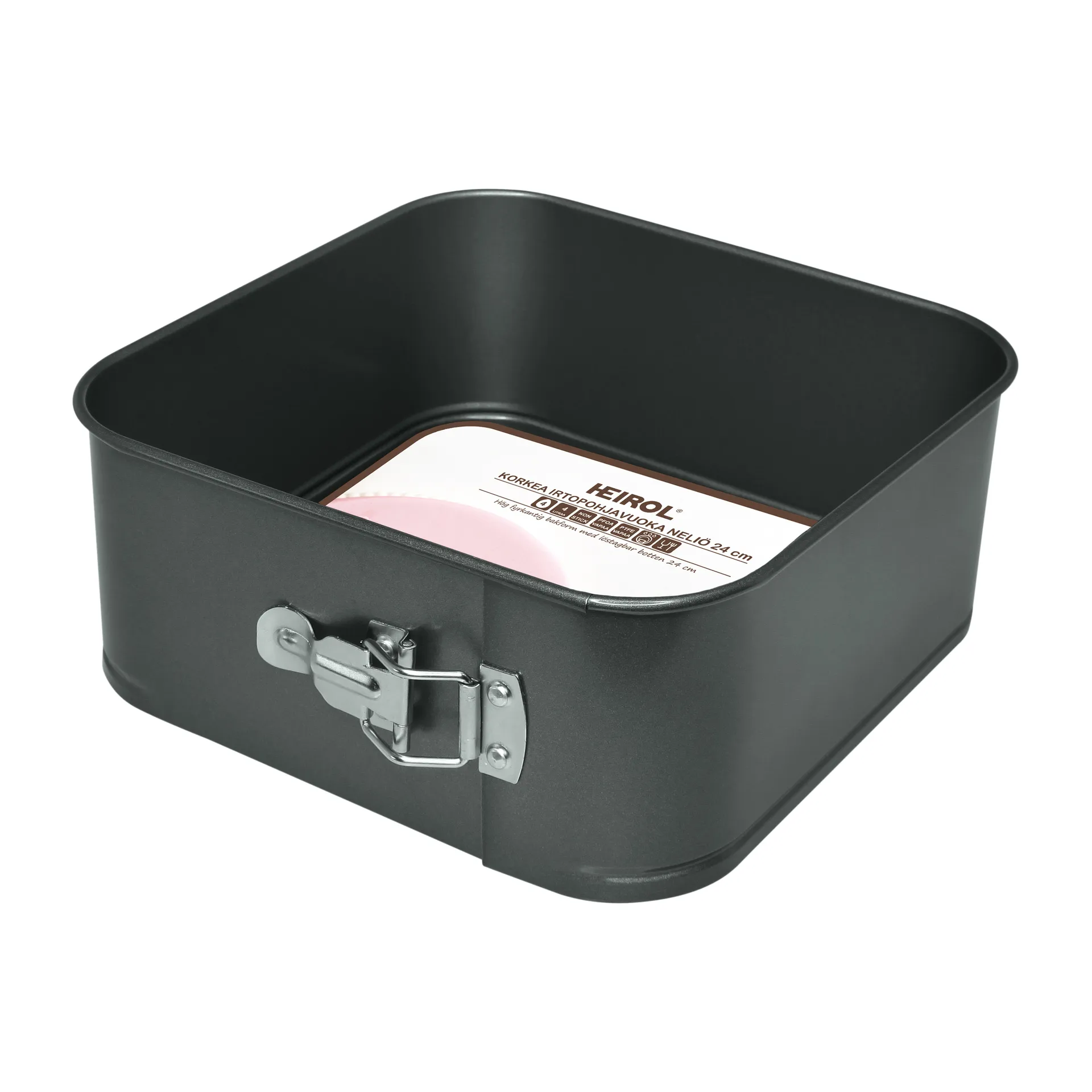 Stampo per dolci a cerniera Heirol quadrato extra alto, 24x24 cm Heirol