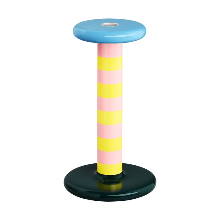 Candeliere Pesa High 23 cm - Pink-sulfur yellow stripe - Hem