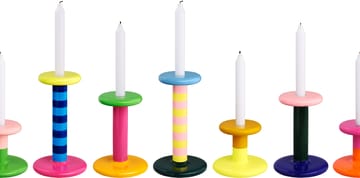 Candeliere Pesa Medium 18 cm - Pink-black green-night blue - Hem