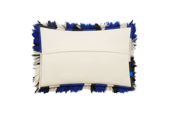 Cuscino Monster Large 40x60 cm, Ultramarine blue-off white Hem
