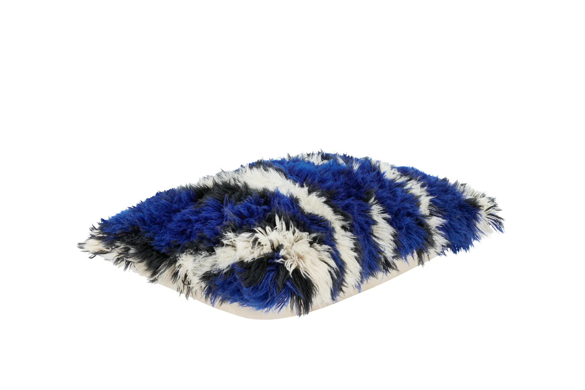 Cuscino Monster Large 40x60 cm, Ultramarine blue-off white Hem